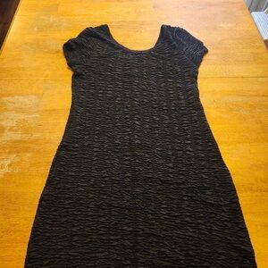 Elegant Black Textured Dress Cotton On size Large